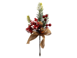 Laxiscreed Ramalhete De Pinho Branco Com Folhas E Bagas Para Decoração De Arranjos Naturais