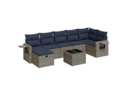 Garden Sofa Set, Garden Sofa Sets Vidaxl Cinzeto Rattan / Vime (n/a)