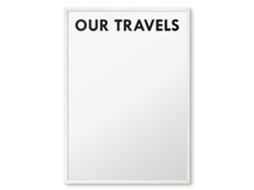 Magnetic Wall Board Our Travels For The Office Espelharte (50x70 Cm)