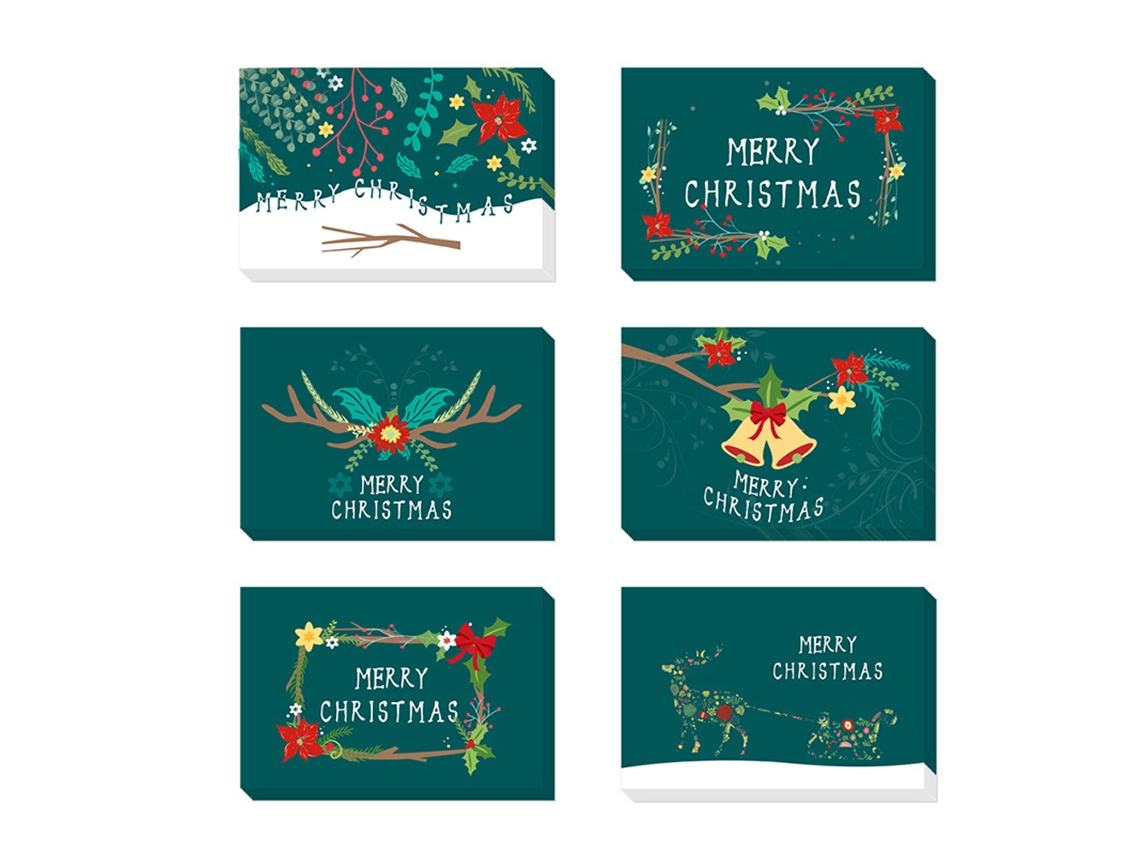 Cartões De Natal, , Cartões Com Padrões, Cartões De Felicitações De Natal Aquaforge