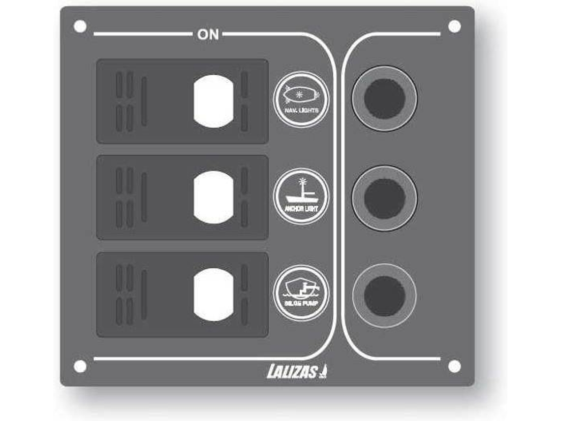Painel LALIZAS Waterproof Switch Sp Offshore Cinzento