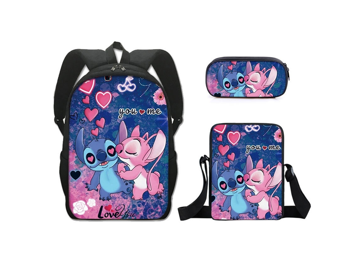 Mochila Escolar Cosida, 3 Peças, 16 Polegadas*