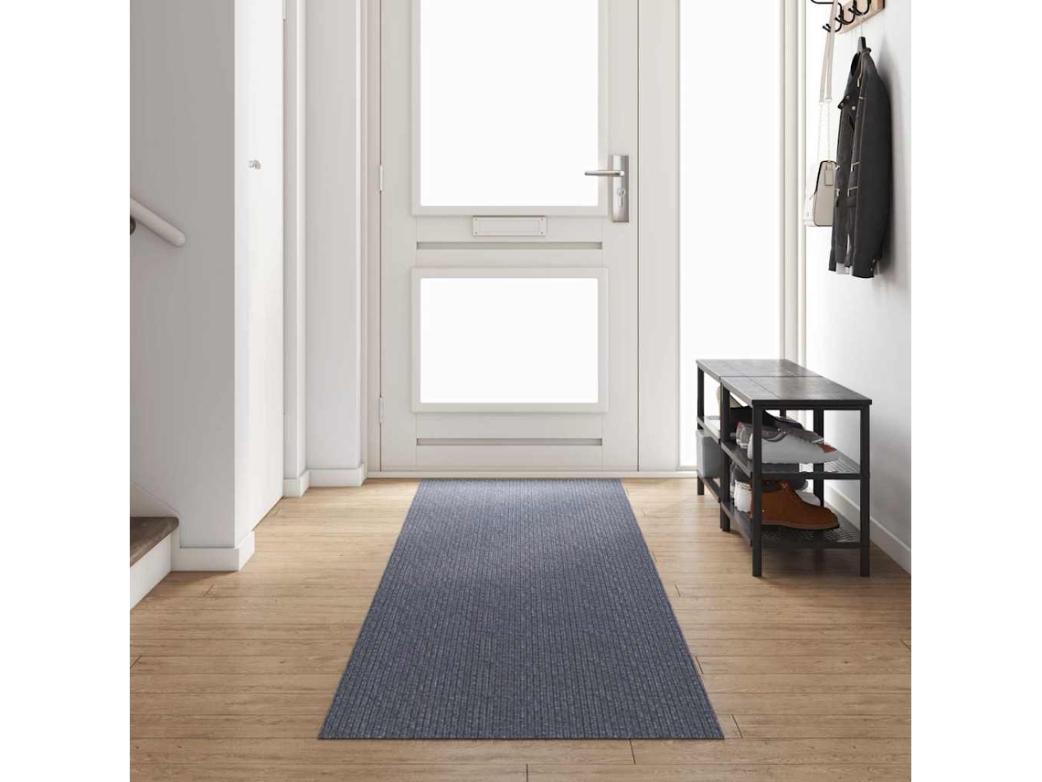 Vidaxl Runner De Carpete Cinzento-claro 80 X 400 Cm Tecido