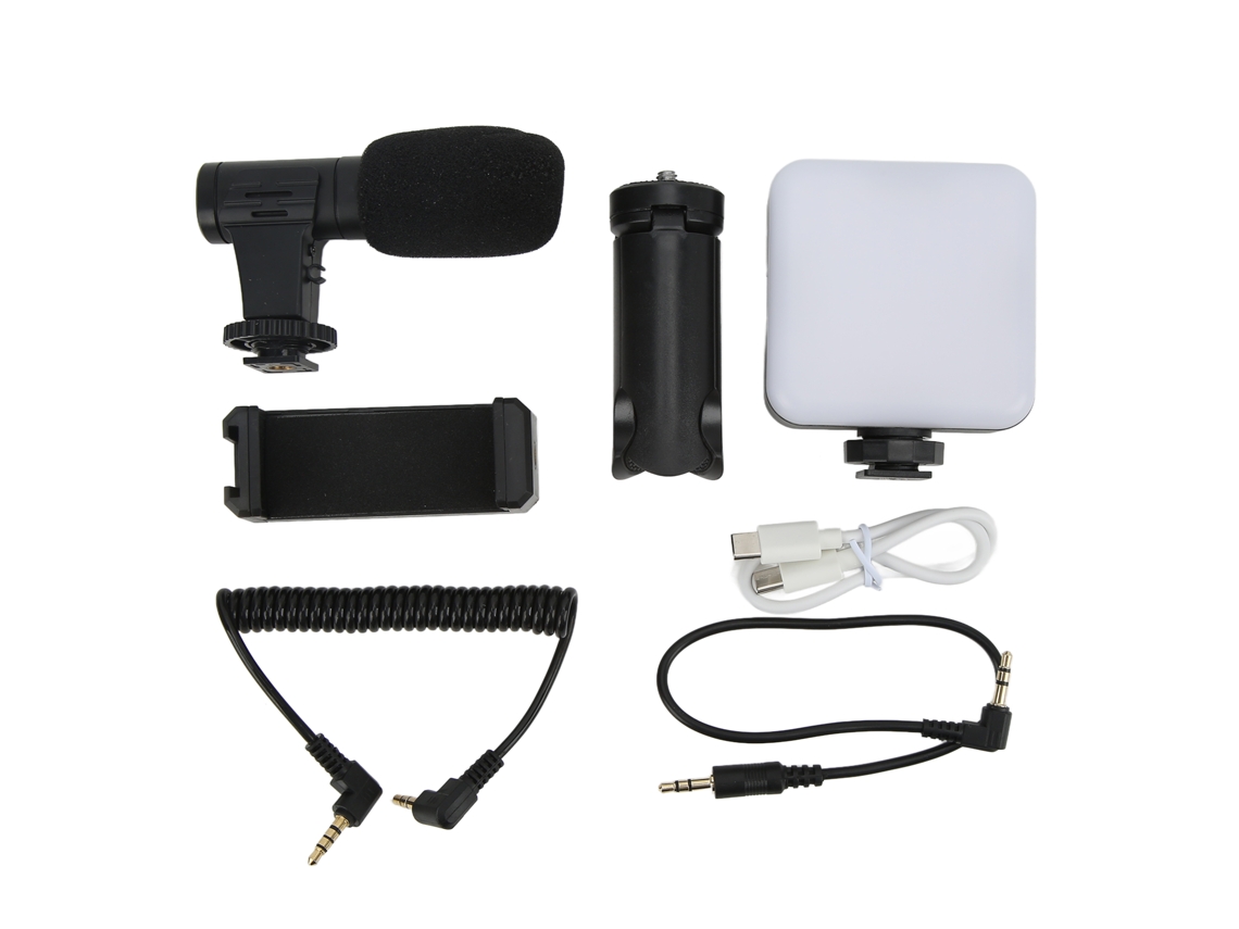 Professional Smartphone Vlog Shooting Kits With With Tripod Fill Light Mic For Camera Recording LAXISCREED