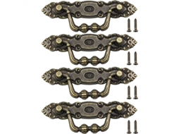 Puxadores Para Móveis, Conjunto De 4, Vintage Para Gavetas, Em Bronze, Móveis E Armários
