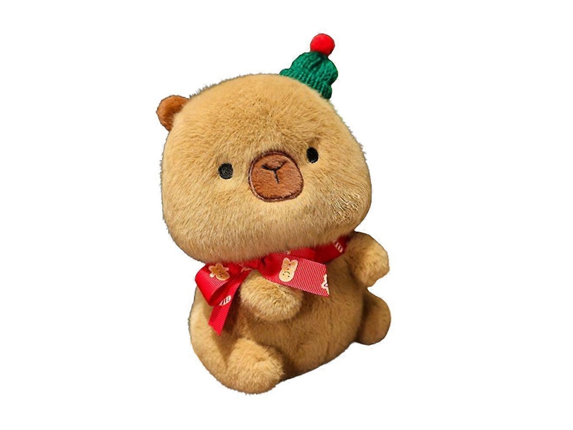 Peluche Decorativa De Natal Com Gorro E Cachecol
