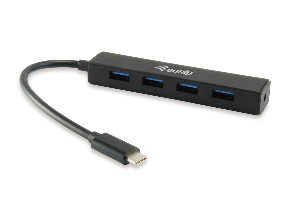 Equip 128954 Hub de Interface Usb 3.2 Gen 1 3.1 Gen 1 Type-C 5000 Mbit/S Preto