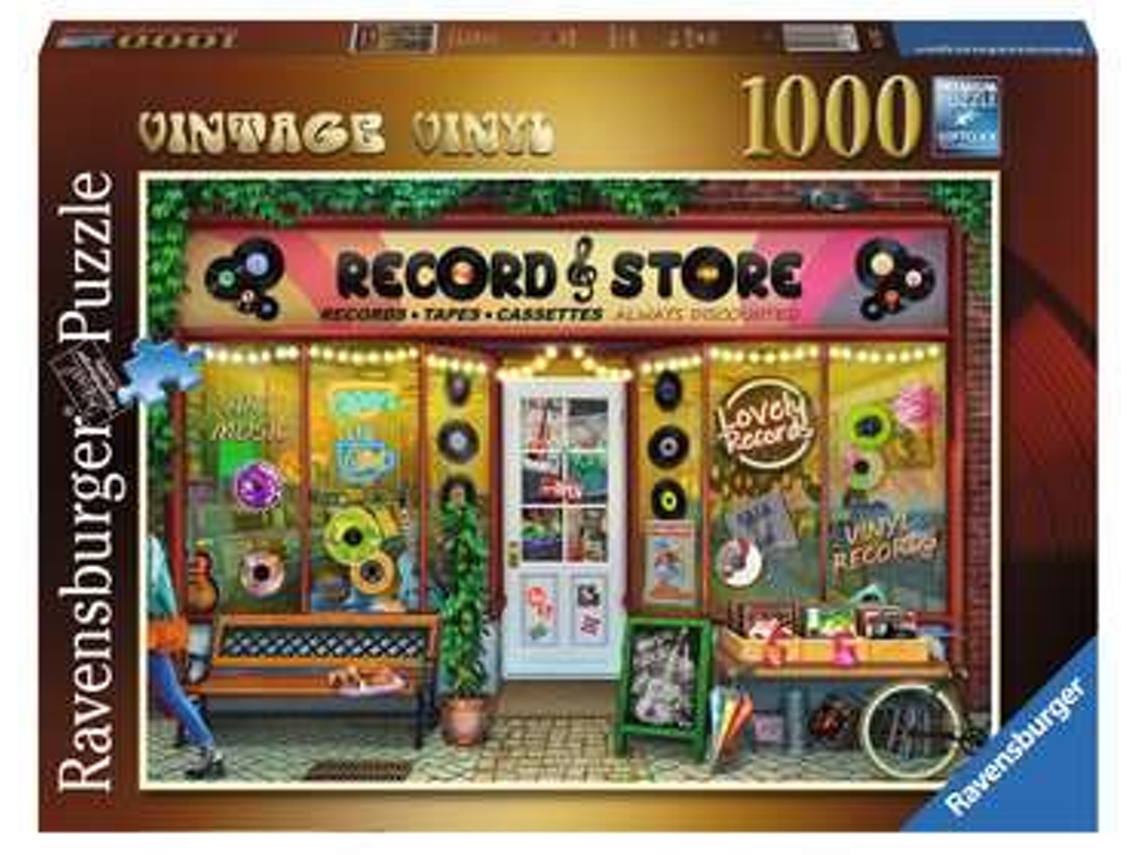 Puzzle RAVENSBURGER Vintage Vinyl 1000 Peças Cidade