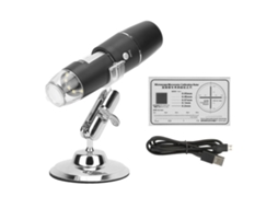 Microscópio Digital Portátil Wifi 1000x com Led para Smartphones, Alta Resolução