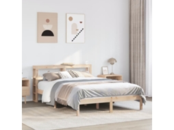 Vidaxl Cama Sem Colchão 160x200 Cm Madeira De Pinho Maciça