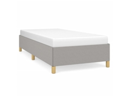Estrutura de Cama Sem Colchão Tecido Cinzento claro MAISON EXCLUSIVE (80x200 cm)