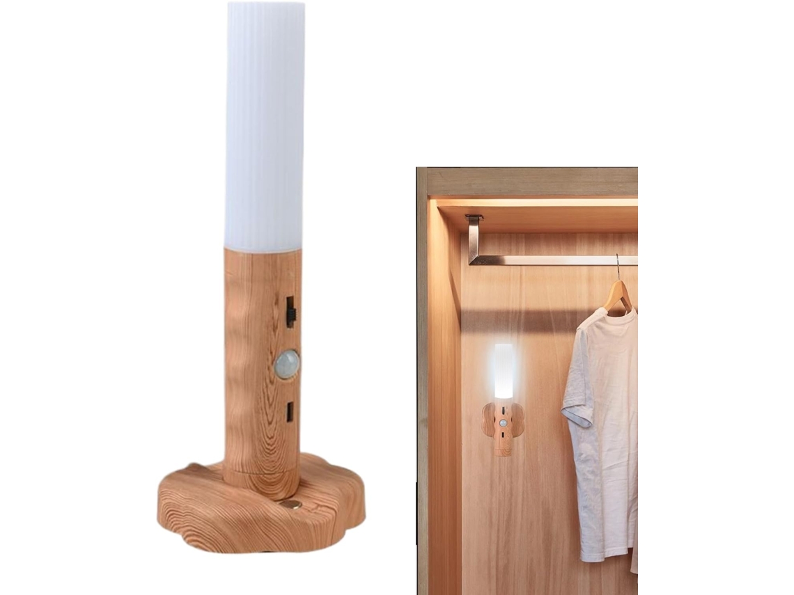 Luminária De Mesa Led Genérica Recarregável Com Detecção Movimento.