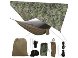 Manta Mosquito Portátil Jardim Camping Camuflagem Verde Militar