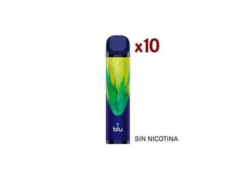 Pack 10 Blu Bar Vaper Desechable Kiwi Passion Sin Nicotina 600 Caladas