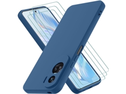 Capa Lite Ultra Fino Proteção Elevada Contra Para Honor, Huawei Huawei Honor 90 Lite/honor X50i Hongwe. Silicone Textura Macia Anti-choque Azul