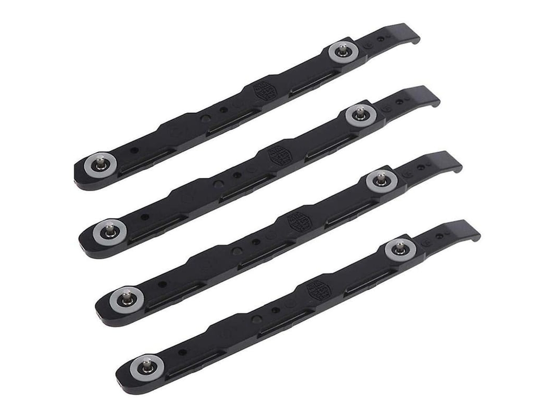 2026-4 Peças De Trilhos De Montagem Para Disco Rígido De 3,5 Polegadas, Suporte De Chassi Hdd, Plástico Preto Durável Negro