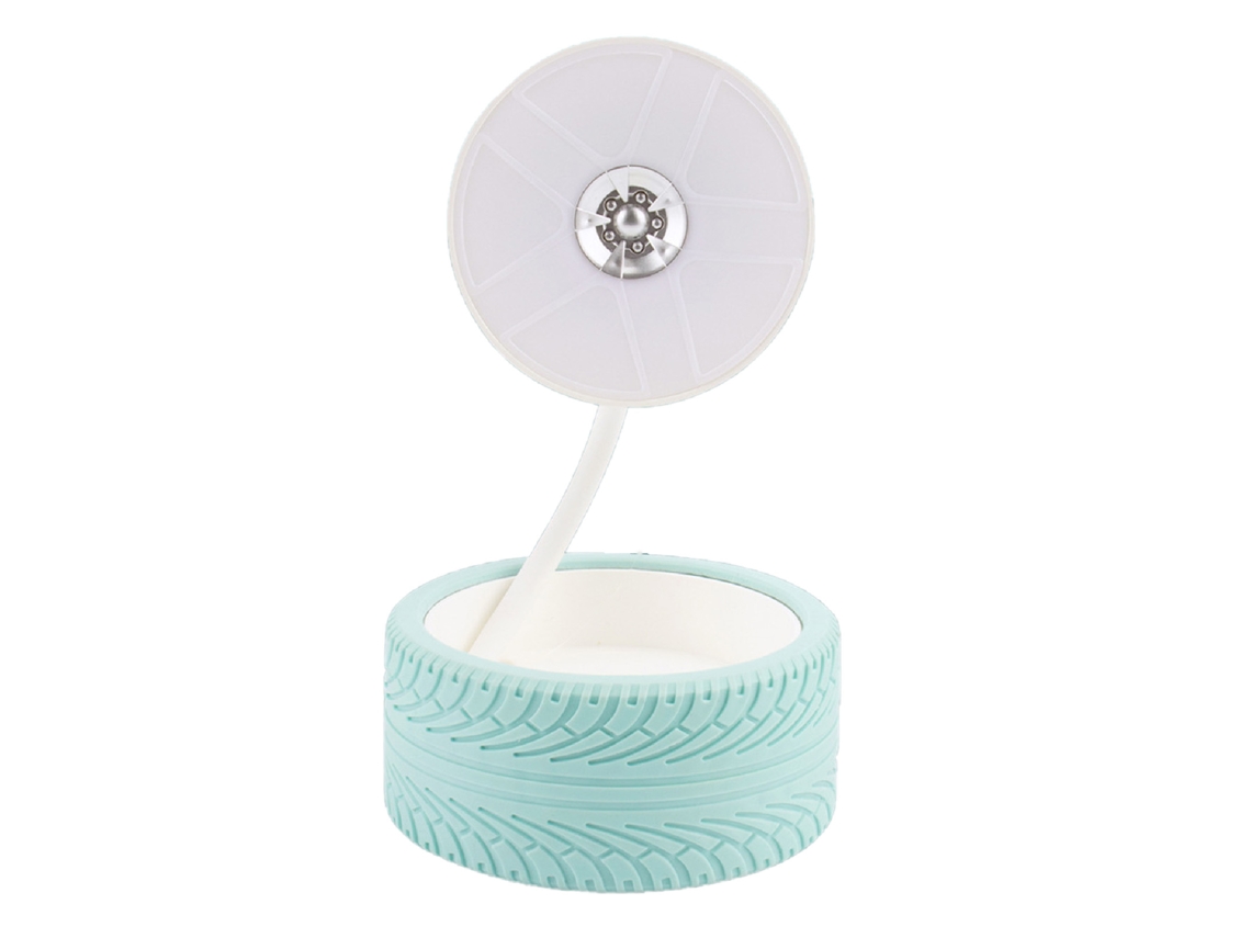 Lâmpada de Mesa Cabeceira Usb Luz Quente Dobrável Azul | S/MARCA