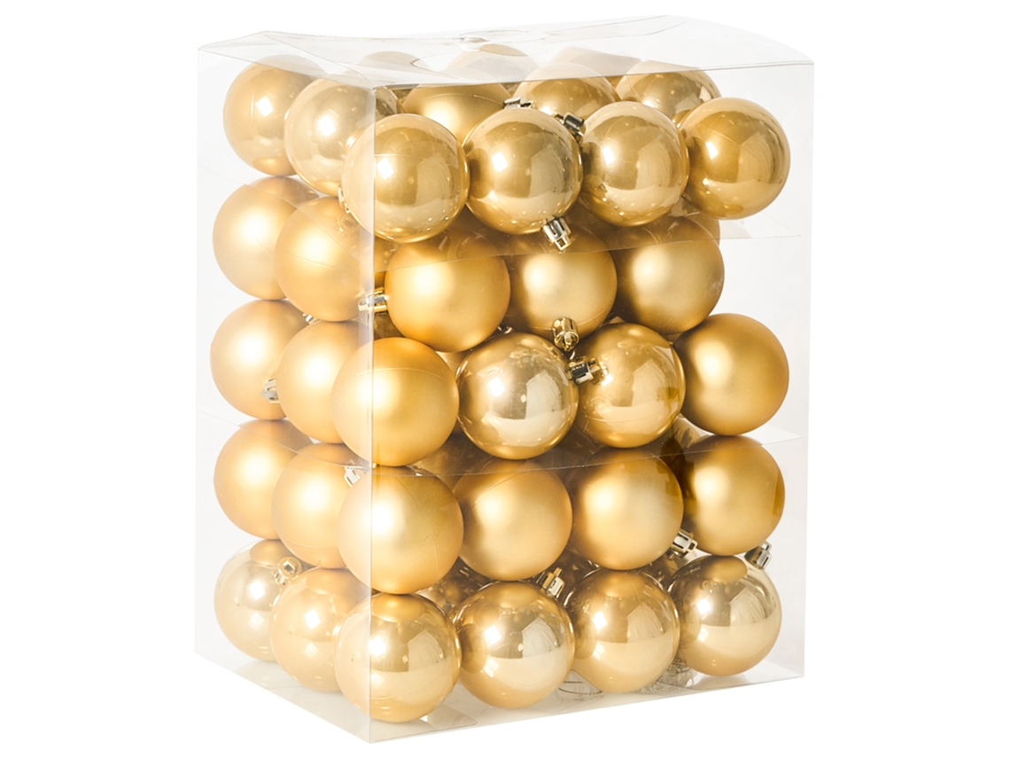 Conjunto De 60 Bolas Fegen Dourado Beliani