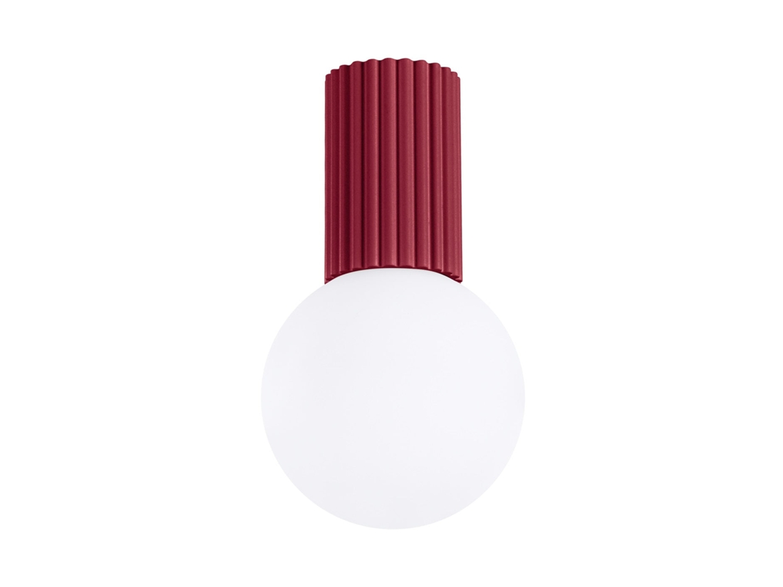 Sollux Sl.1748 Halo Lámpara De Techo Burdeos Ip44