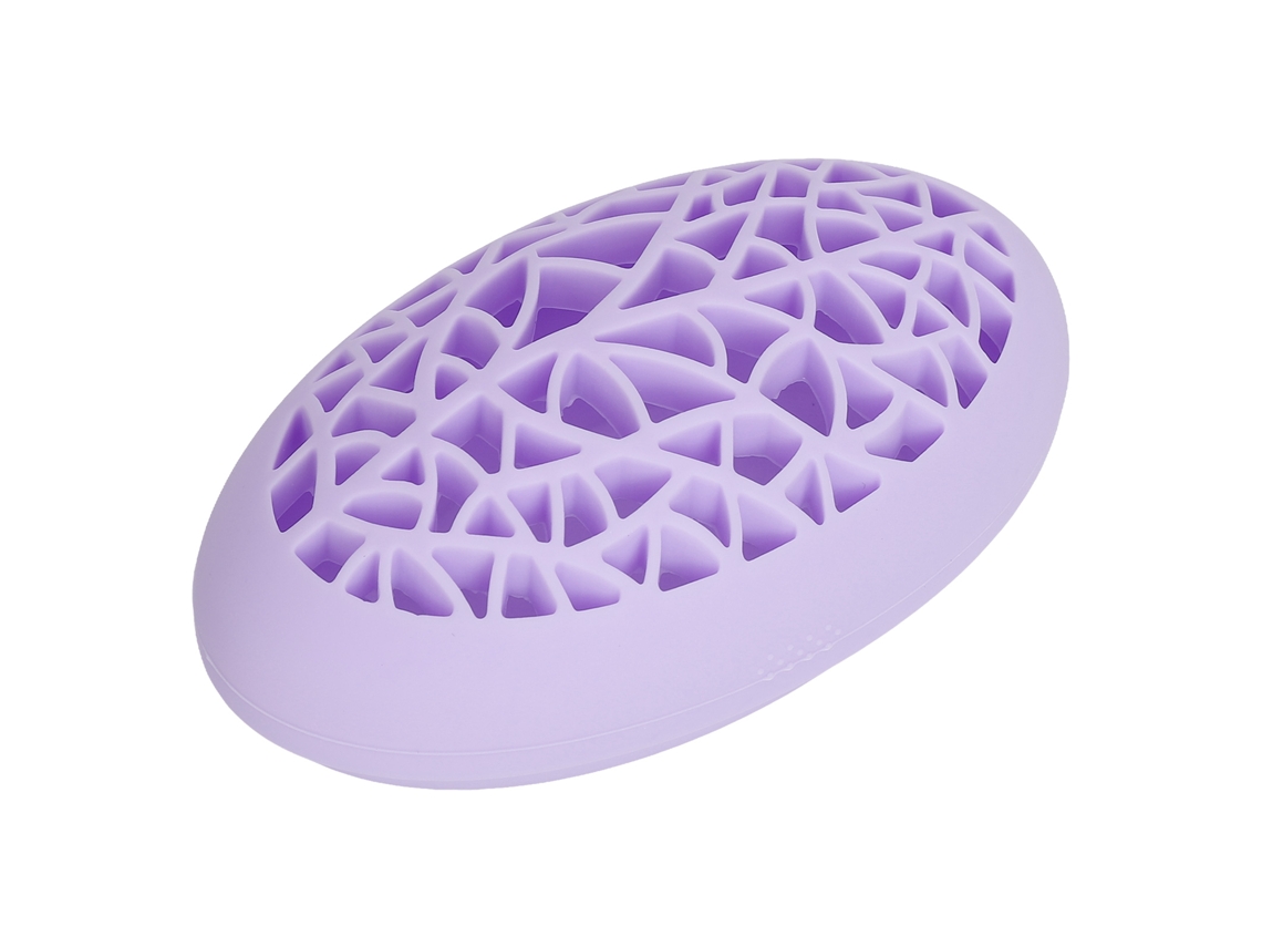 Suporte De Pincéis De Unhas Em Silicone Forma De Ninho Portátil Para Mesa Armazenamento Secagem Roxo