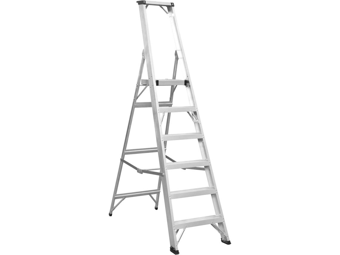 Escada Industrial De Alumínio Axl6 Com 6 Degraus