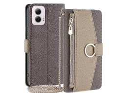 Capa De Celular Transversal De Couro Com Textura De Lichia