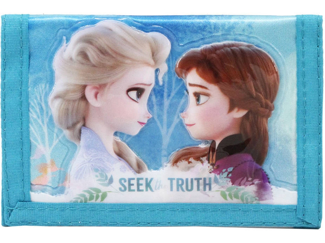 Carteira FROZEN 2 Seek (Azul - 9x12.5x2cm)