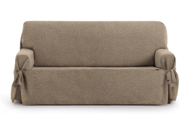Capa de Sofá 3 Lugares EYSA Universal Premium Valeria Tecido Elástico (230 x 70 x 110 cm - Poliéster e Algodão - Beige)