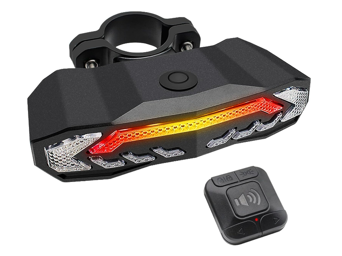 Luz Traseira De Bicicleta Inteligente Com Piscas, Luz De Freio Recarregável À Prova D'água, Liga/desliga Automática Luz Traseira De Biciclet
