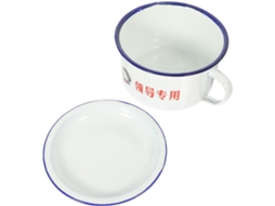 Tigela Bento Zerodeko Em Esmalte Branco Com Design Retrô E Alça, Prática Para Ramen E Macarrão Instantâneo, Ideal Para A