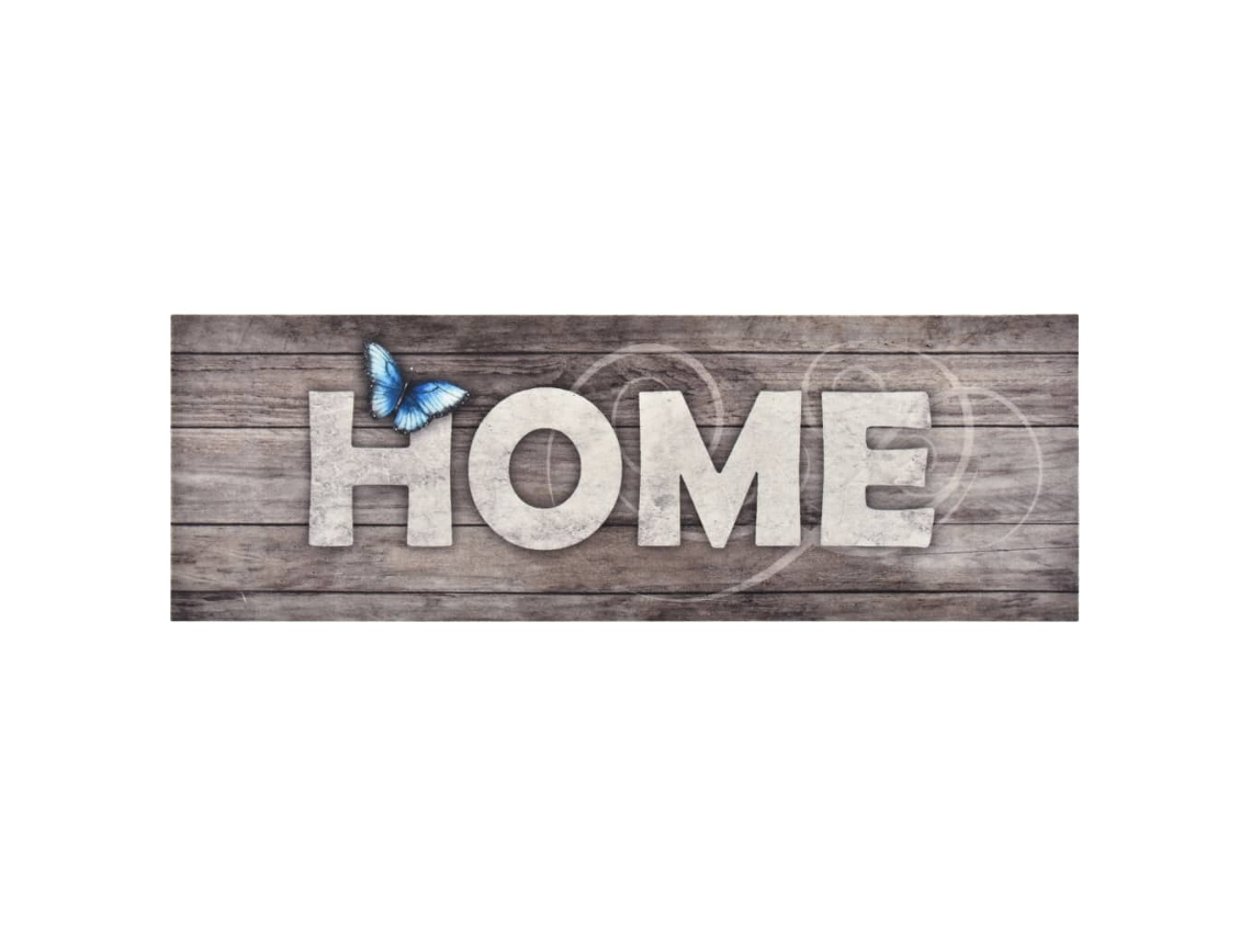 Vidaxl Tapete De Cozinha Lavável Com Design Home 45x150 Cm