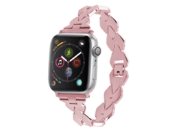Pulseira Universal De Aço Inoxidável Para Relógios De 22 Mm. Sistema De Liberação Rápida Para Fácil Troca. 17x1x0,3cm. Cor Ouro Rosa Dam