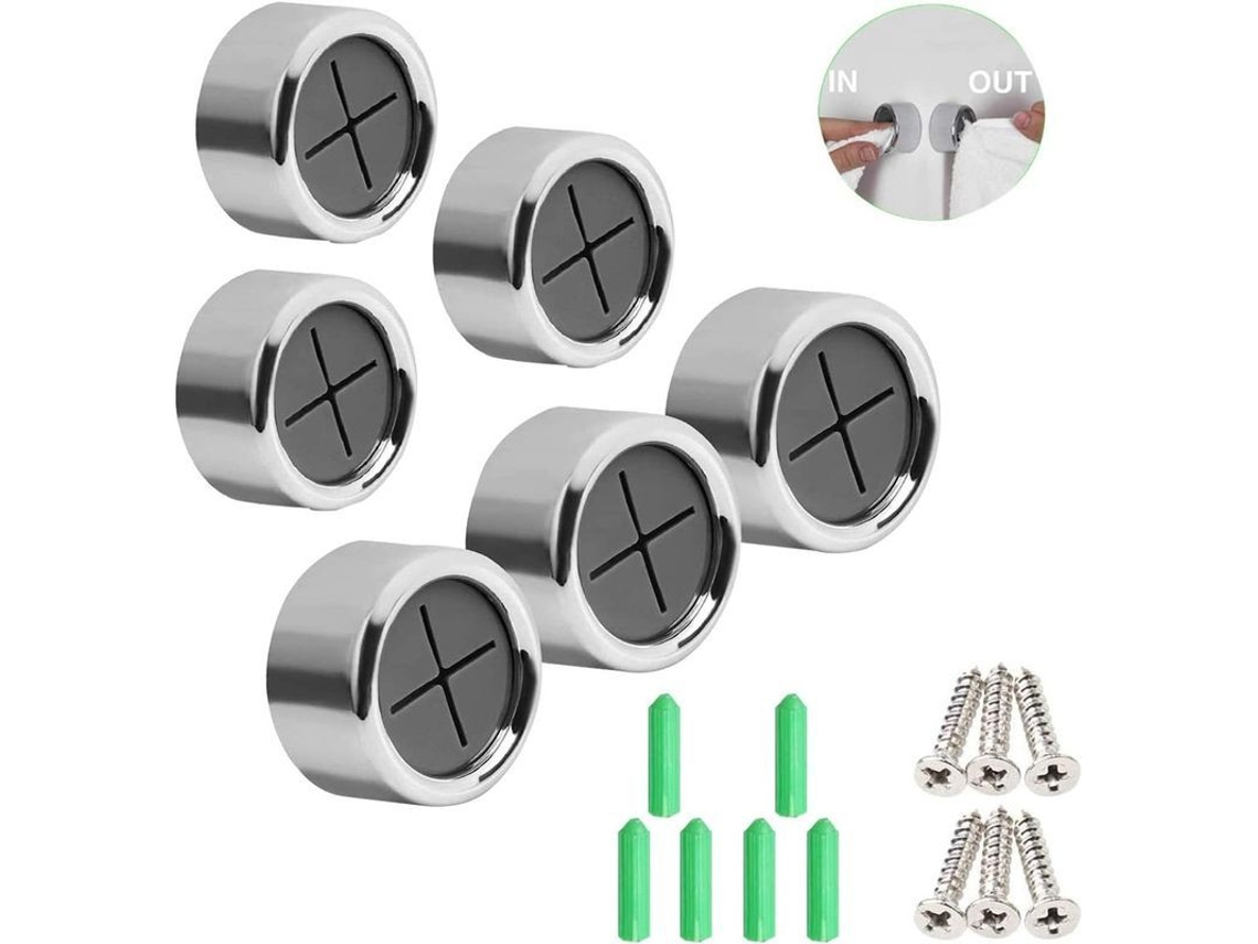 Peças Suporte De Toalha Adesivo Autoadesivo Clip Para Pendurar Toalhas De Banho Cozinha Abs Inoxidável