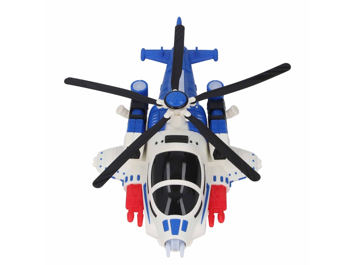 Mali avião Brinquedo Elétrico para Crianças com Luz e Som Hélices Musical Azul