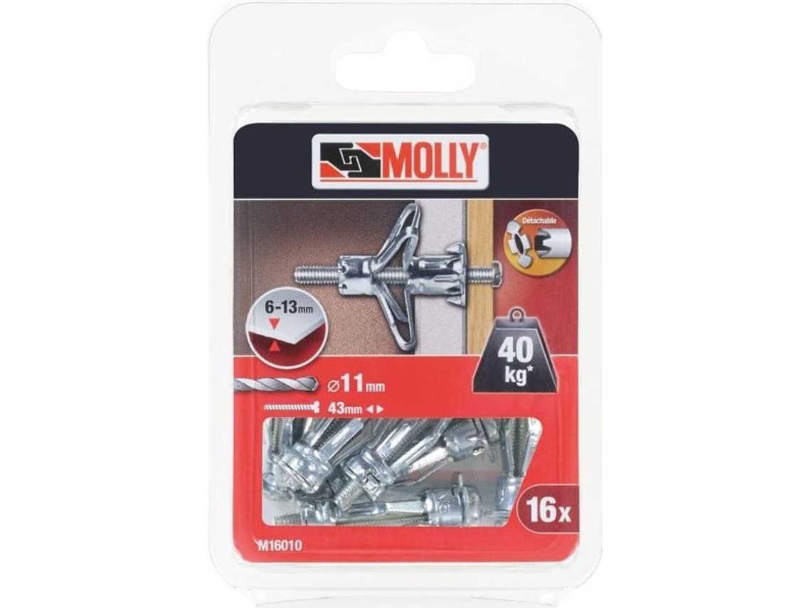 Conjunto De 16 Cavilhas 5x36 Mm Parafusos Molly