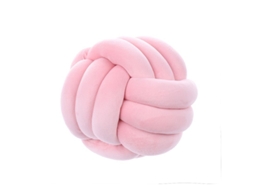 2026-almohada Redonda Nudo Suave De Peluche Decorativa Hogar 9.8x9.8 Pulgadas Rosa