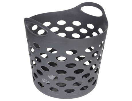 Cinco Simples Inteligentes Cesto De Roupa Redondo 28 L Cinza Clean House