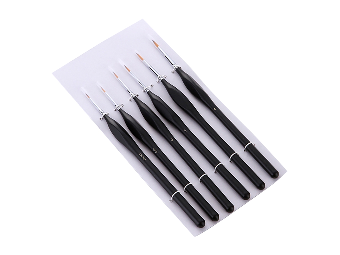 Kit De Pinceis De Pintura Profissionais 6pcs Para Miniaturas Acrilico Aguarela Arte Detalhes