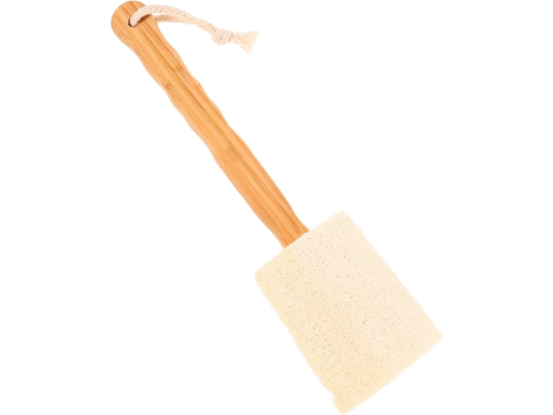 Lurelia Bucha Vegetal De Banho Para Costas E Corpo, Bucha Natural, Cabo Longo E Dupla Face, Uso Diário