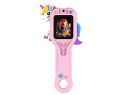 Lupa 500x, Microscópio Digital Com Tela De 2,0 Polegadas Brilvibera (unicórnio Rosa)