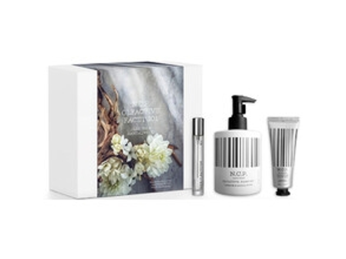 N.C.P. OLFACTIVES 301 Jasmine & Sandalwood Dárková Sada Edp 10 Ml Tekuté Mýdlo 300 Ml a Krém na Ruce 50 Ml 10Ml