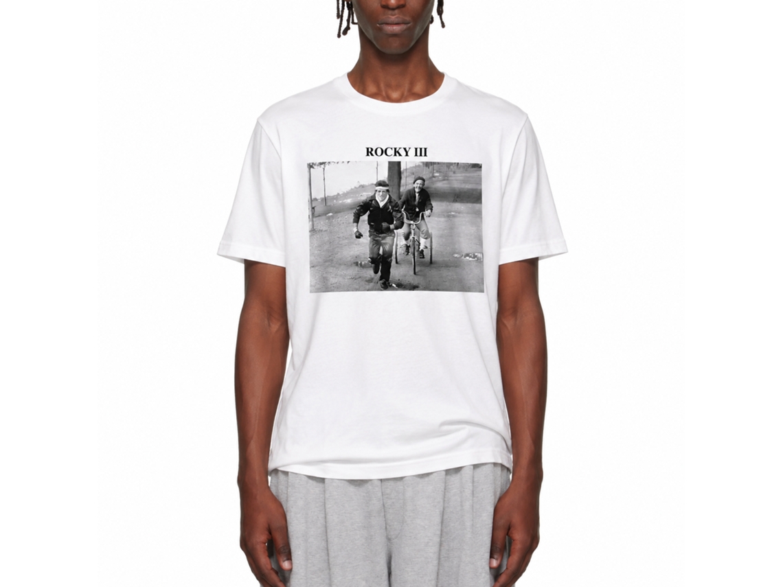 Rockinstone Rocky Movie Iii Park White Adult T-shirt Size:l
