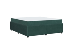Conjunto 1 Cama Moderna Vidaxl Verde Tecido (180 X 200 Cm)