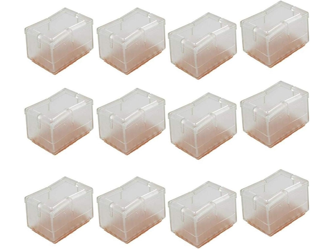 Protetores De Pés Cadeira, Retangulares Almofadas Feltro Silicone,