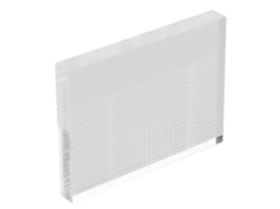 Régua De Ajuste Azimute Vta, Design Em Acrílico Transparente Para Calibração De Plataforma Giratória Fácil Leitura, 1 Unidade