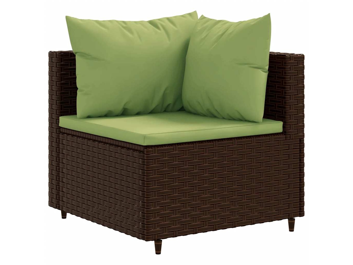 Conjunto de 3 Pcs bar jardim Vime e madeira MAISON EXCLUSIVE