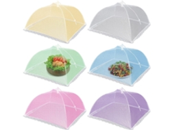 Peças Fruteleira Com Malha Anti Insetos, Tampa Para Comida, Ideal Para Piquenique E Churrasco (várias Cores)