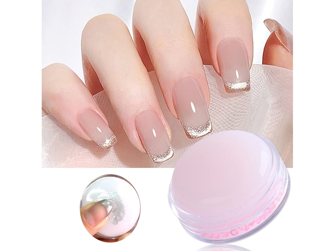 French Nail Art Stamp Jelly Cream Silicone Stamping Polish Transfer Tips Manicure Tools Soft Nail Stamper Kit Diy Nail Art Decoration ZMDECQNA