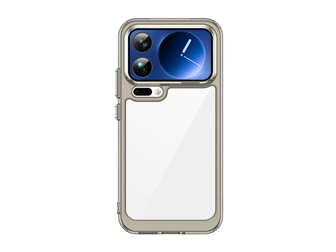 Capa Para Celular Completa Em Acrílico Com Proteção Contra Impressões Digitais.cinza Translúcido - Xiaomi 17 Pro Max