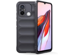 Capa Flexível Proteção Robusta para Xiaomi Poco C55 HONGWE. Anti-Choque Cinzento